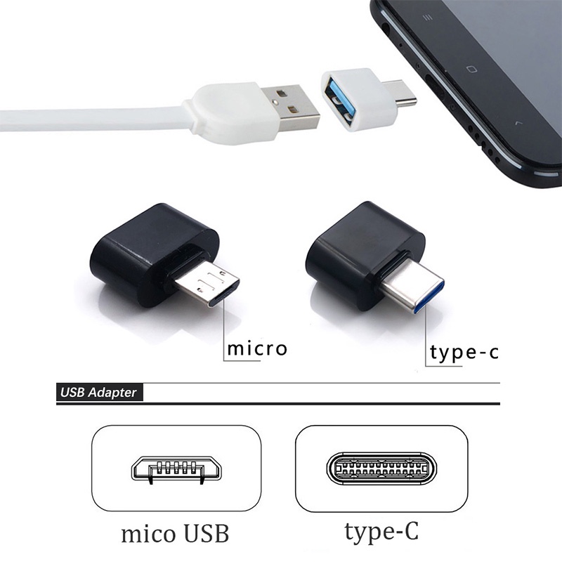 Konektor Adaptor otg usb 2.0 Universal type-c Cocok Untuk Handphone/Komputer usb2.0 type-c Adaptor otg cabo