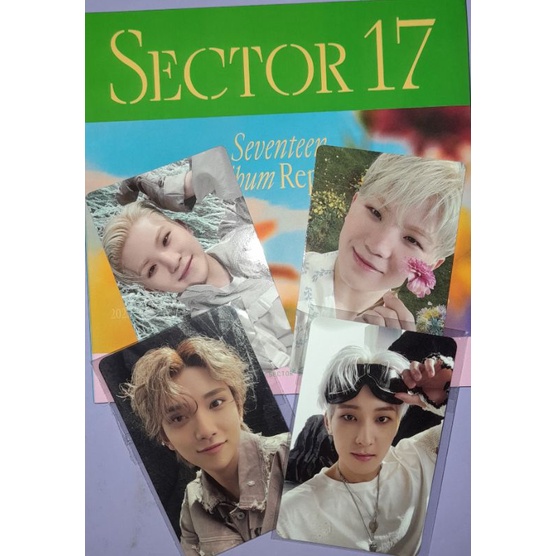 ALBUM SECTOR17 COMPACT VER SEVENTEEN WOOZI SET, PC WONWOO PIONEER FTS, PC SHUA PIONEER