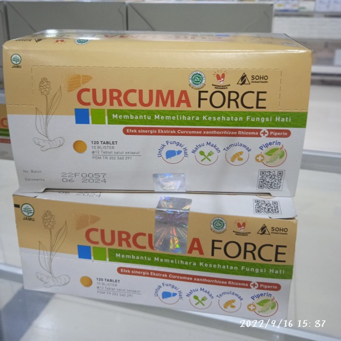 curcuma force/curcuma fct box 120 tablet