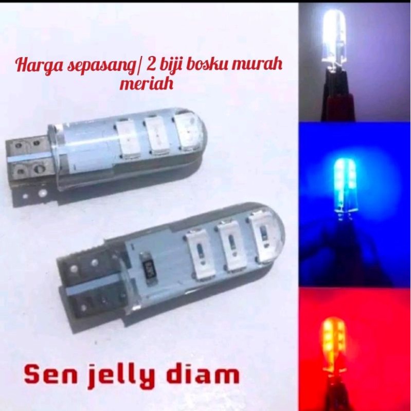 sen jelly diam atau non flash 6 mata harga sepasang