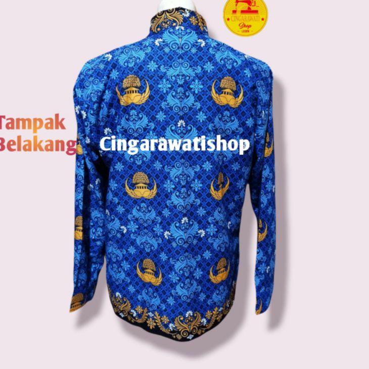 Baju Seragam Korpri Pria Batik Korpri Pria Terbaru 2022 Kemeja Korpri Pria Baju Korpri Terbaru