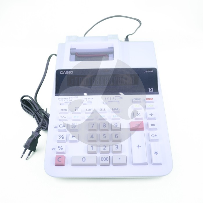 CASIO CALCULATOR DR-140R PRINTING STRUK KASIR KALKULATOR DR 140 R #ORIGINAL