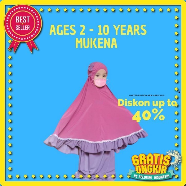 Mukena Anak Ori Fasha Kids - Mukena Anak Umur 7-12 Tahun Mukena Anak Perempuan Tanggung Mukenah Trav
