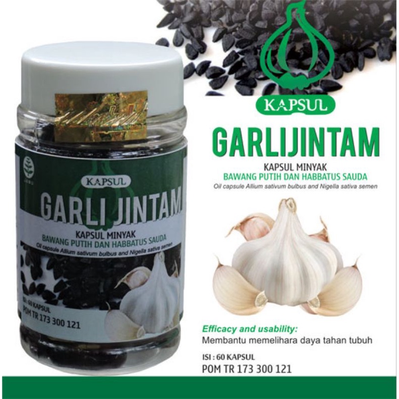 garlijintam (kapsul minyak habbatus sauda & bawang putih)