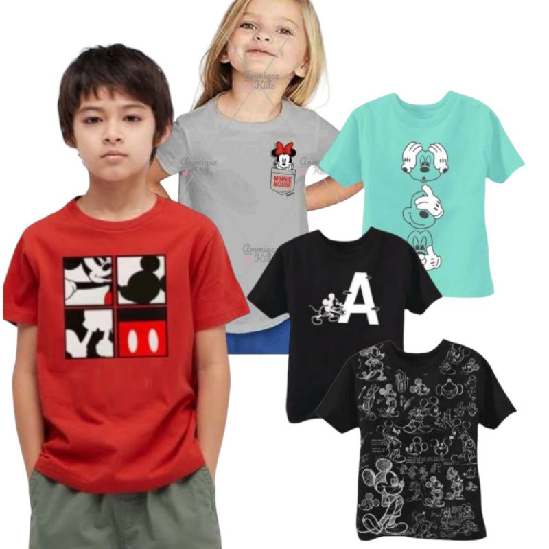 Kaos Anak Laki Laki Mickey Mouse Ammigoz