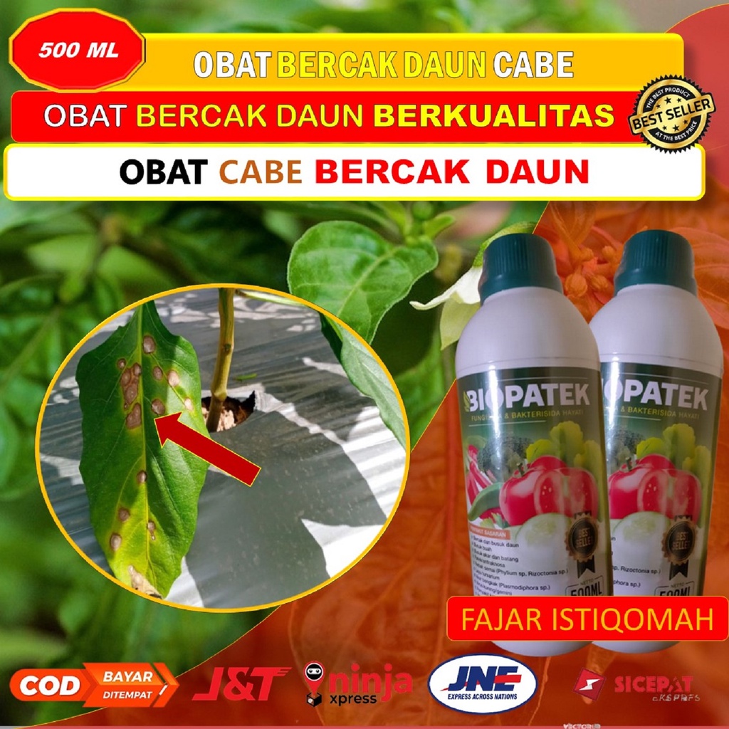 PROMO BIOPATEK fungisida hayati obat bercak daun CABE (500 ML) - obat bercak daun cabe - fungisida o