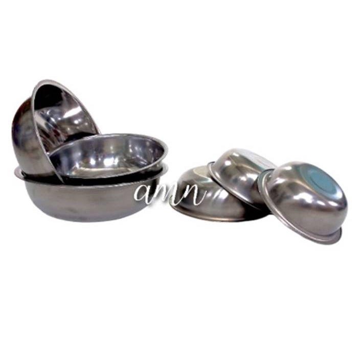 Baskom Mangkok mangkuk koboan Stainless Serbaguna 14cm - 26cm