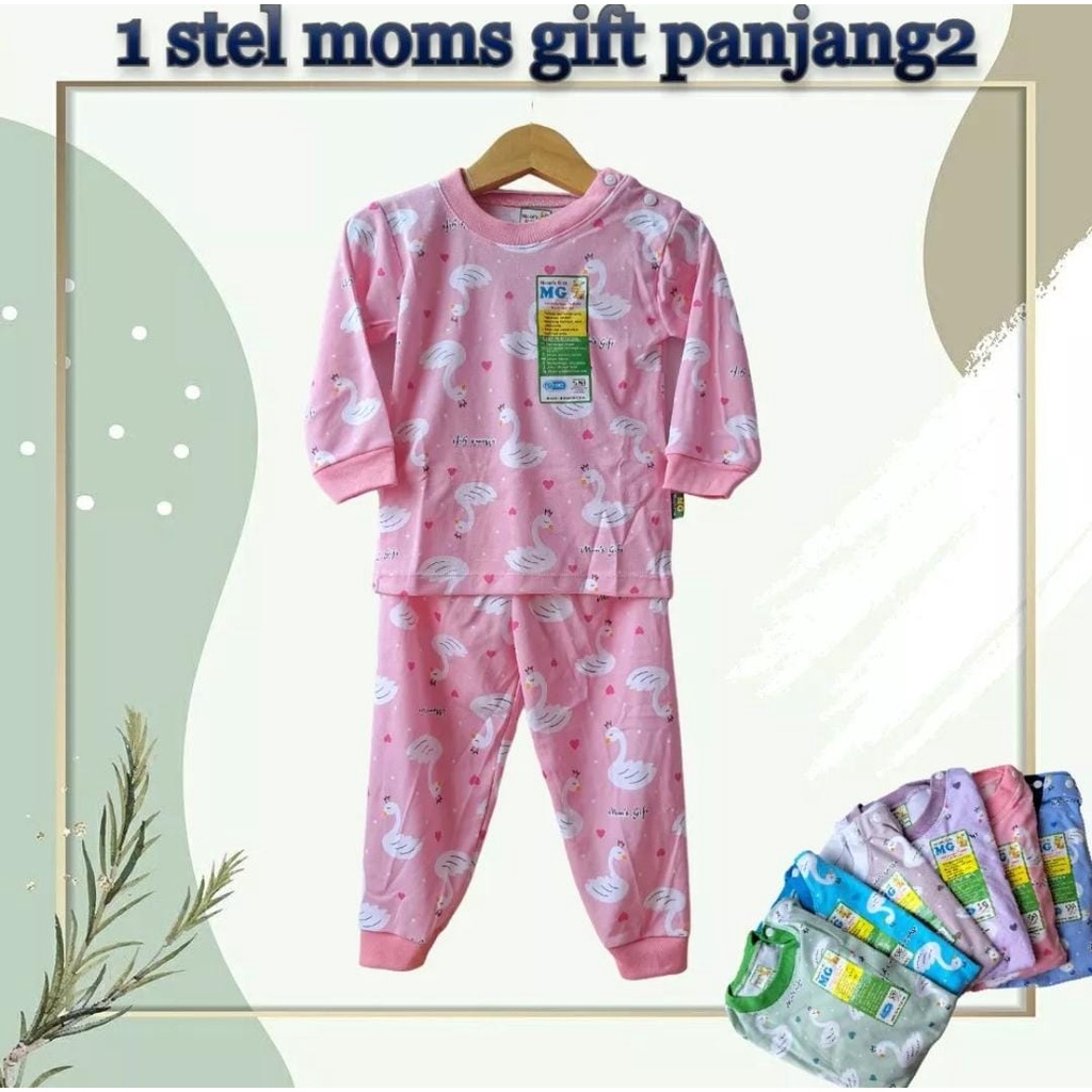 Mom's Gift Setelan Panjang Bayi - mirror velvet - setelan harian anak uniseks elephant,scape world