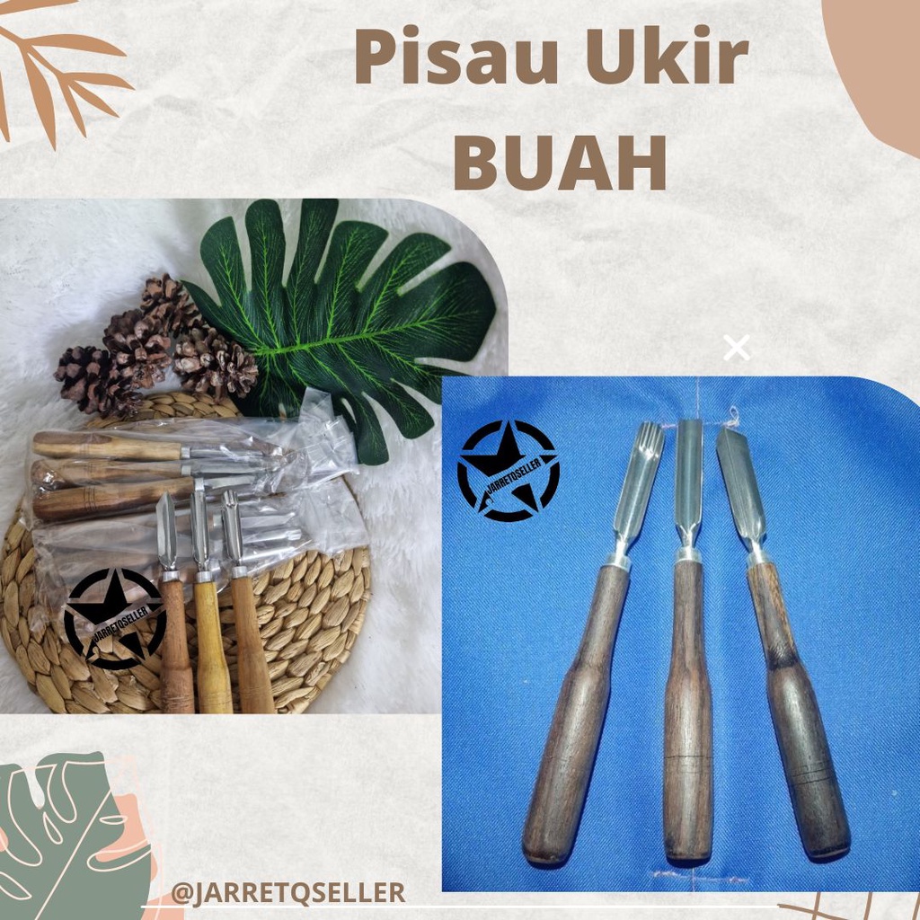 

Pisau Ukir Buah Dan Sayur | ukir buah | pisau carving | pisau garnish | PISAUSETisi3 | Pisau SATU SET ISI 3 PCS | PISAU UKURI BUAH 1 SET