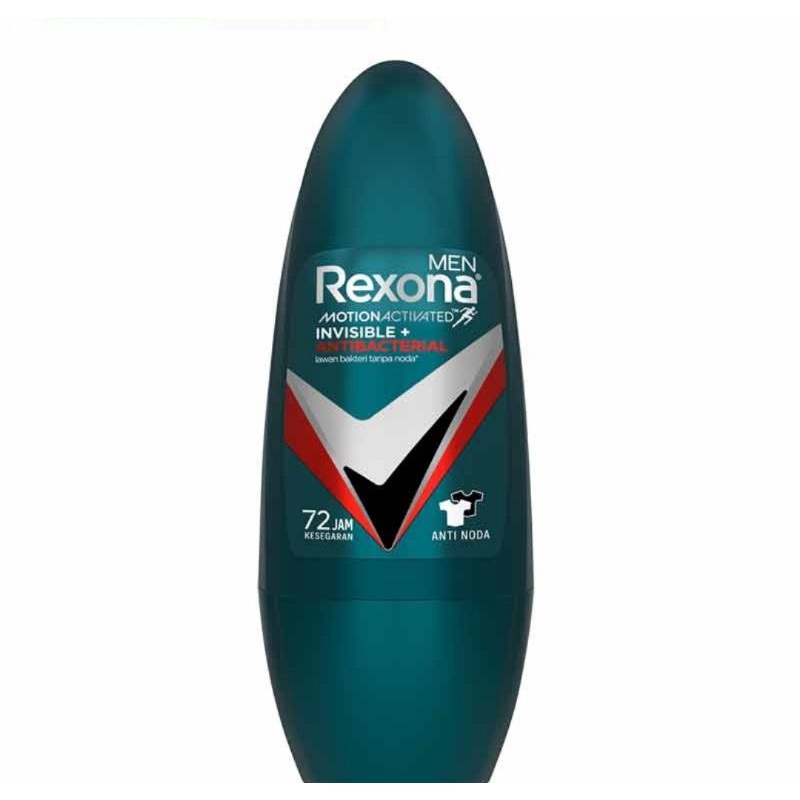 Rexona Men Deodorant Roll On Invisible Anti Bacterial 45ml