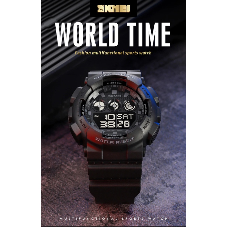 SKMEI Jam Tangan Digital Pria Waterproof 50M- 1857