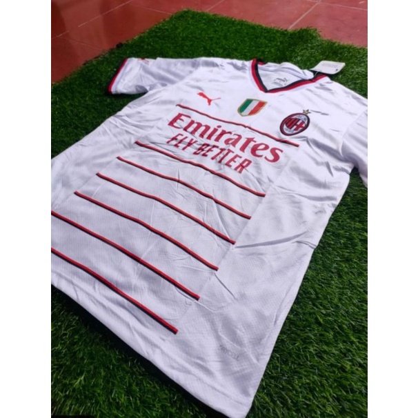 Jersey Bola A C M I L A N Away 2022 2023 Grade Ori Import Baju Sepak Bola Pria