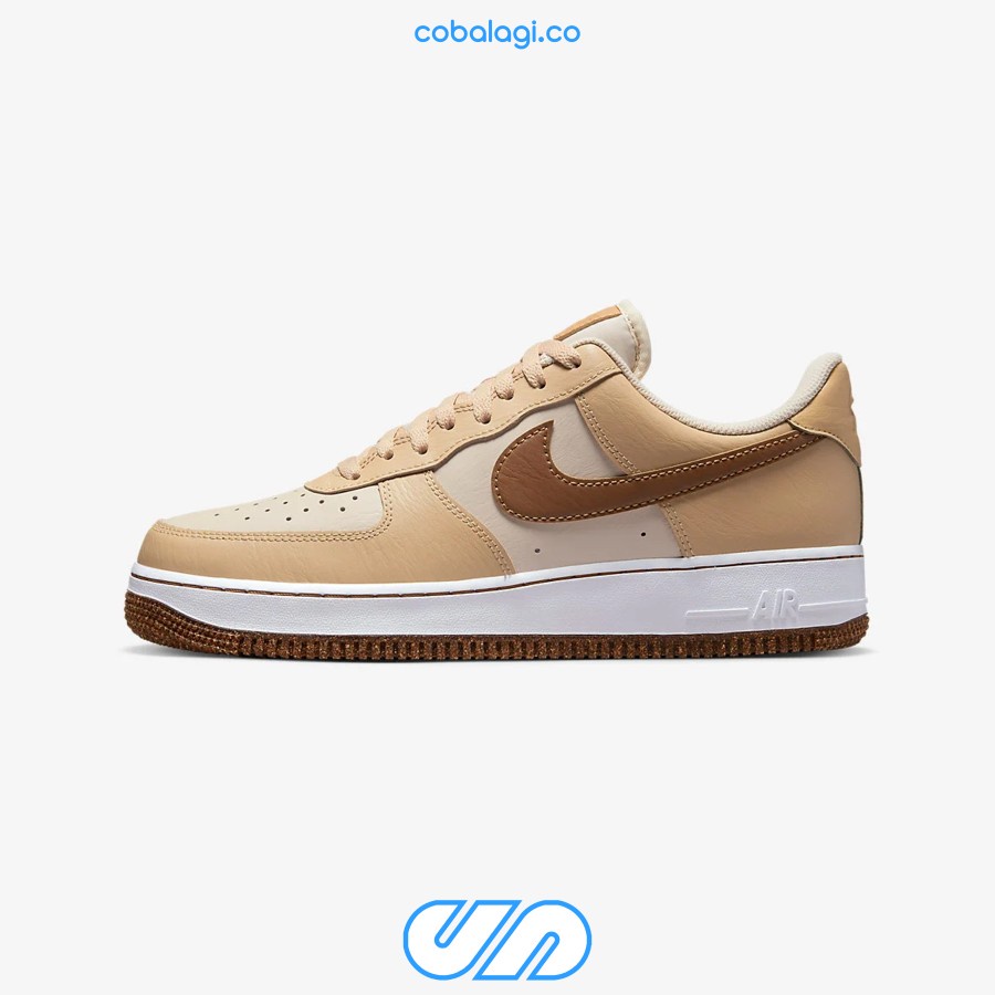 NIKE Air Force 1 '07 LV8 Pearl White Ale Brown Sesame - 100% Original Resmi BNIB