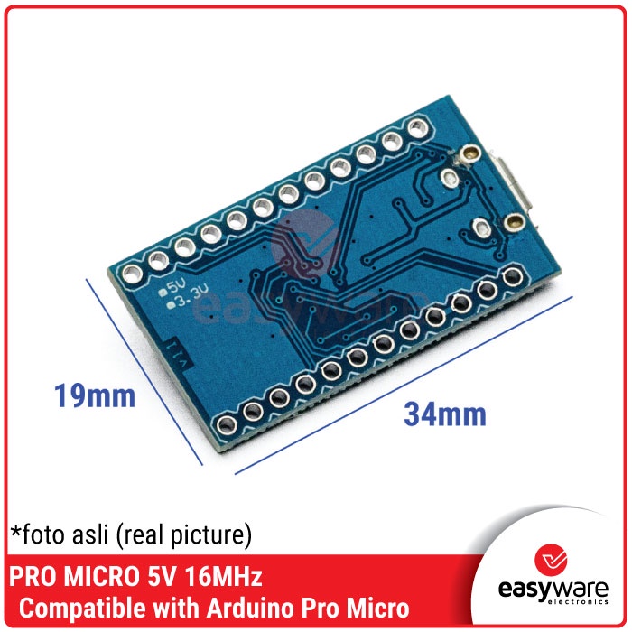 ARDUINO PRO MICRO ATMEGA32UA 5V 16Mhz