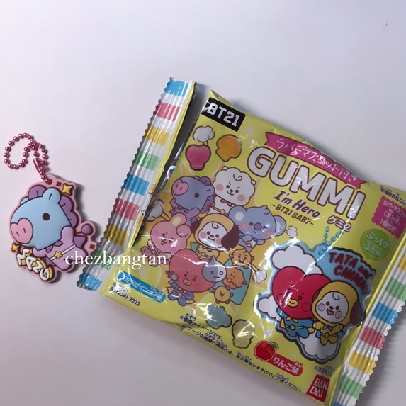 KEYCHAIN BT21 GUMMI OFFICIAL JAPAN