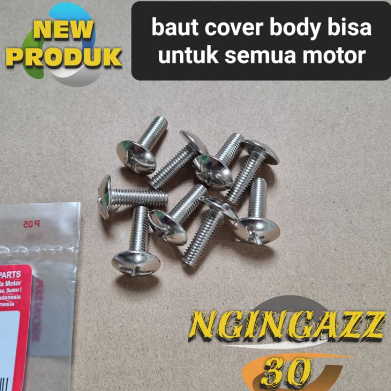 baut cover body supra grand bisa untuk semua motor