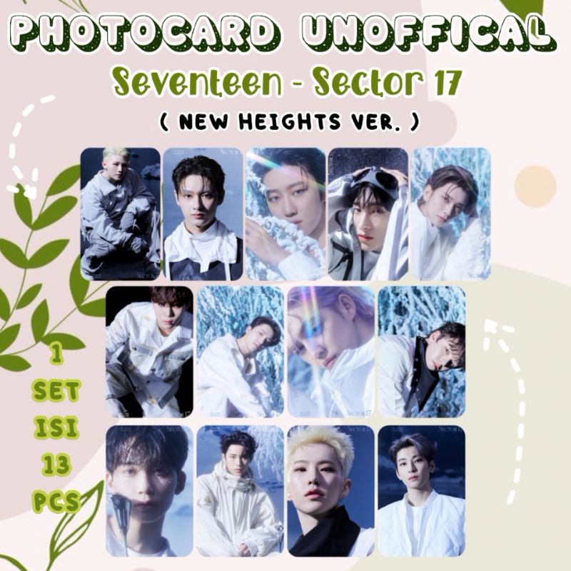 Photocard Unofficial Seventeen - Sector 17 / Photocard Seventeen / Sector 17 Beginning Heights Ver