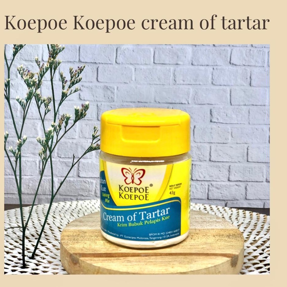 Kupu2 Cream of Tartar 43 g / Krim Bubuk Pelapis  Kue /Kopoe kopoe