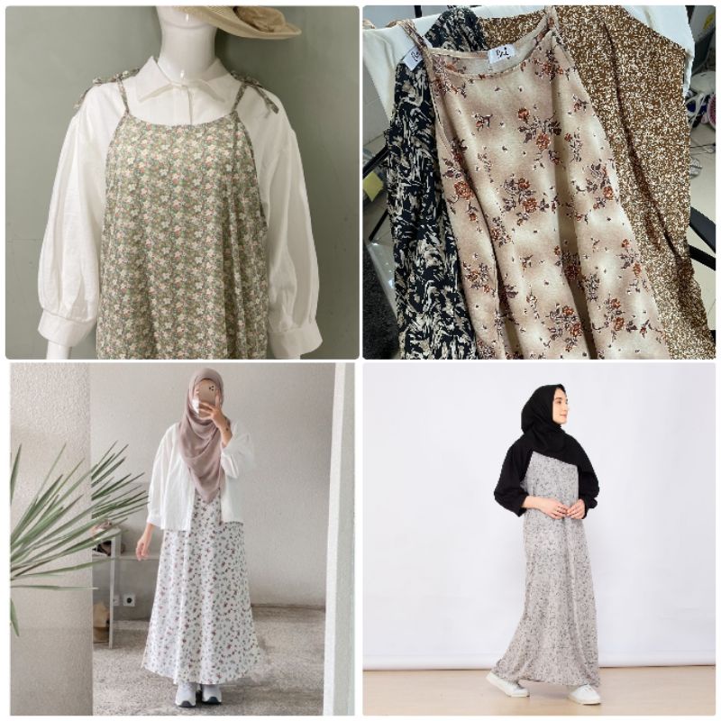 OVERALL DRESS / KOREAN OVERALL DRESS / DRESS KUTUNG MOTIF / DRESS TALI KOREA