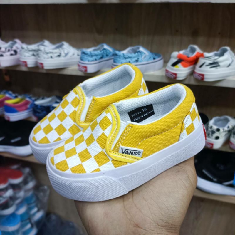 VANS SLIP ON CATUR ANAK SEPATU ANAK LAKI-LAKI &amp; PEREMPUAN