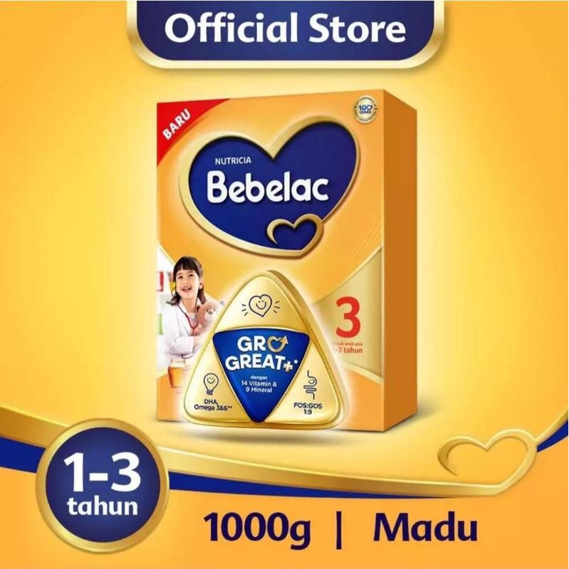 Bebelac 3 susu pertumbuhan 1000g