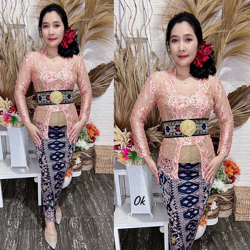 kebaya brokad metalic premium