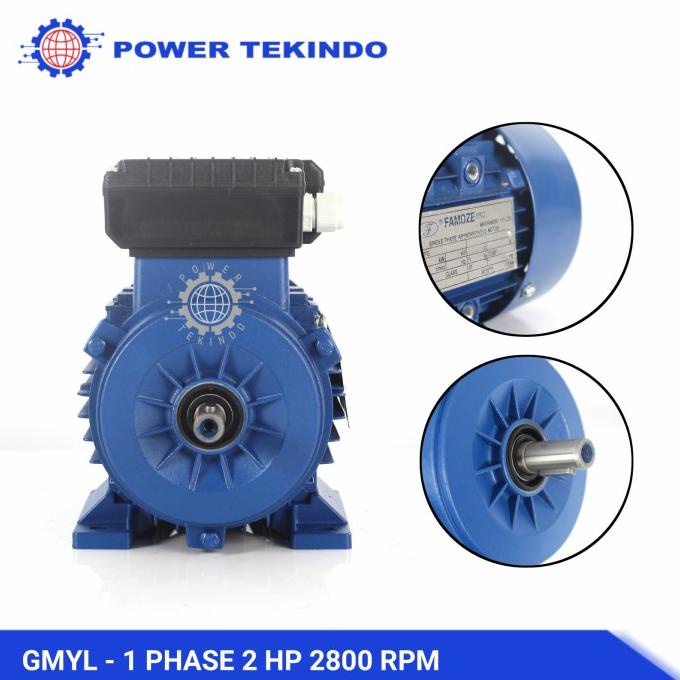Famoze Pro Dinamo 1 Phase 2 Hp 2800 Rpm Elektro Motor Gmyl 2 Pk