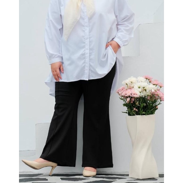 Bibigsize - Ruby Pants | Bawahan Celana Cutbray Flare Bigsize Jumbo