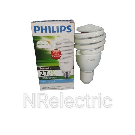 LAMPU PHILIPS TORNADO 27 Watt / spiral