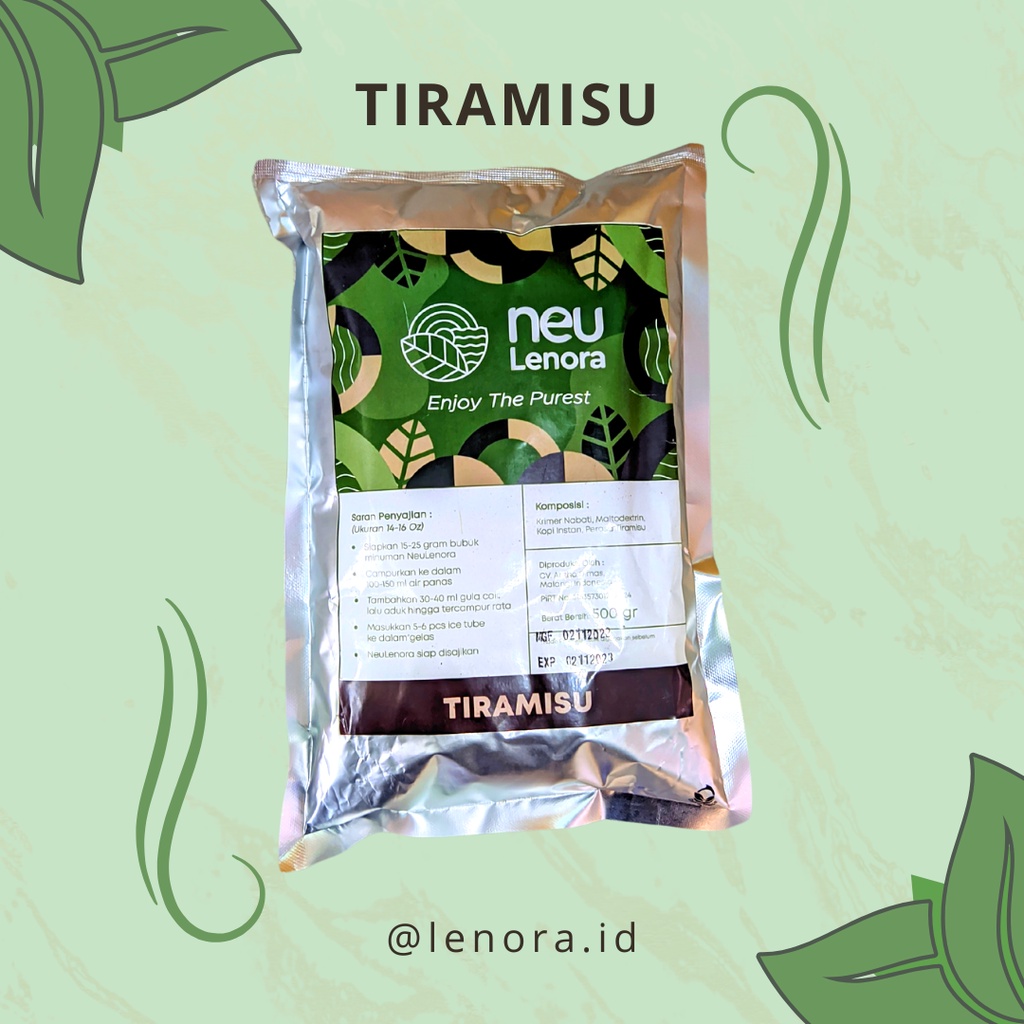 

Bubuk Minuman Tiramisu Plain NEULENORA 500gram