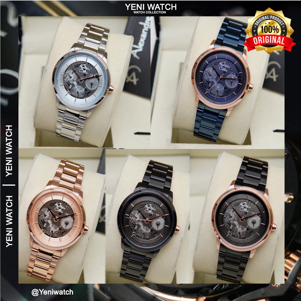 Alexandre Christie Ac 2a10 / ac2a10 Jam Tangan Wanita Original Garansi Resmi 1 Tahun