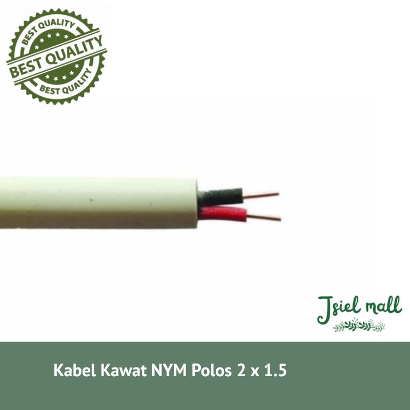 Kabel Listrik Kawat NYM Polos 2 x 1.5 (per meter) 2x1.5