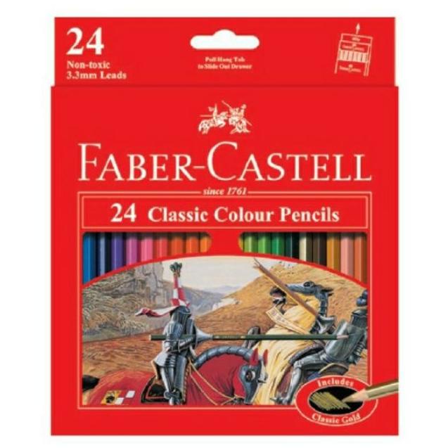 

Trendy Faber-Castell Pencil Warna Classic Set-24 Warna ..