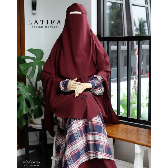 Khimar Latifa Maroon by Al Hauraa