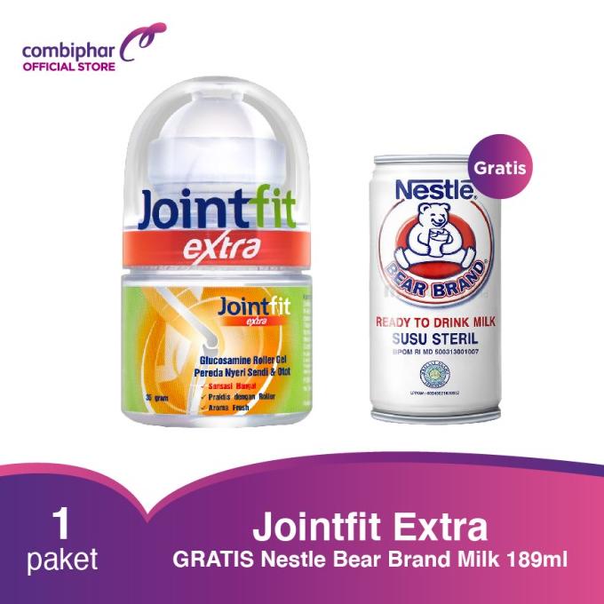

[BISA COD] Jointfit Extra 35 gr Free Nestle Bear Brand Milk 189 ml