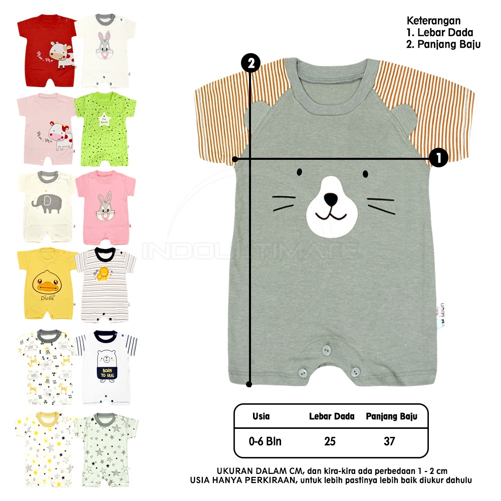 Jumper Bayi Romper Bayi BABY LEON Baju Kodok Bayi Baru Lahir Newborn GY04 / GY041