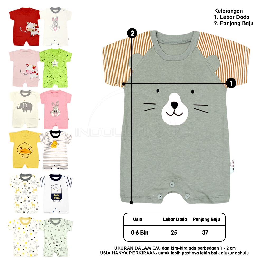 Jumper Bayi Romper Bayi BABY LEON Baju Kodok Bayi Baru Lahir Newborn GY04 / GY041