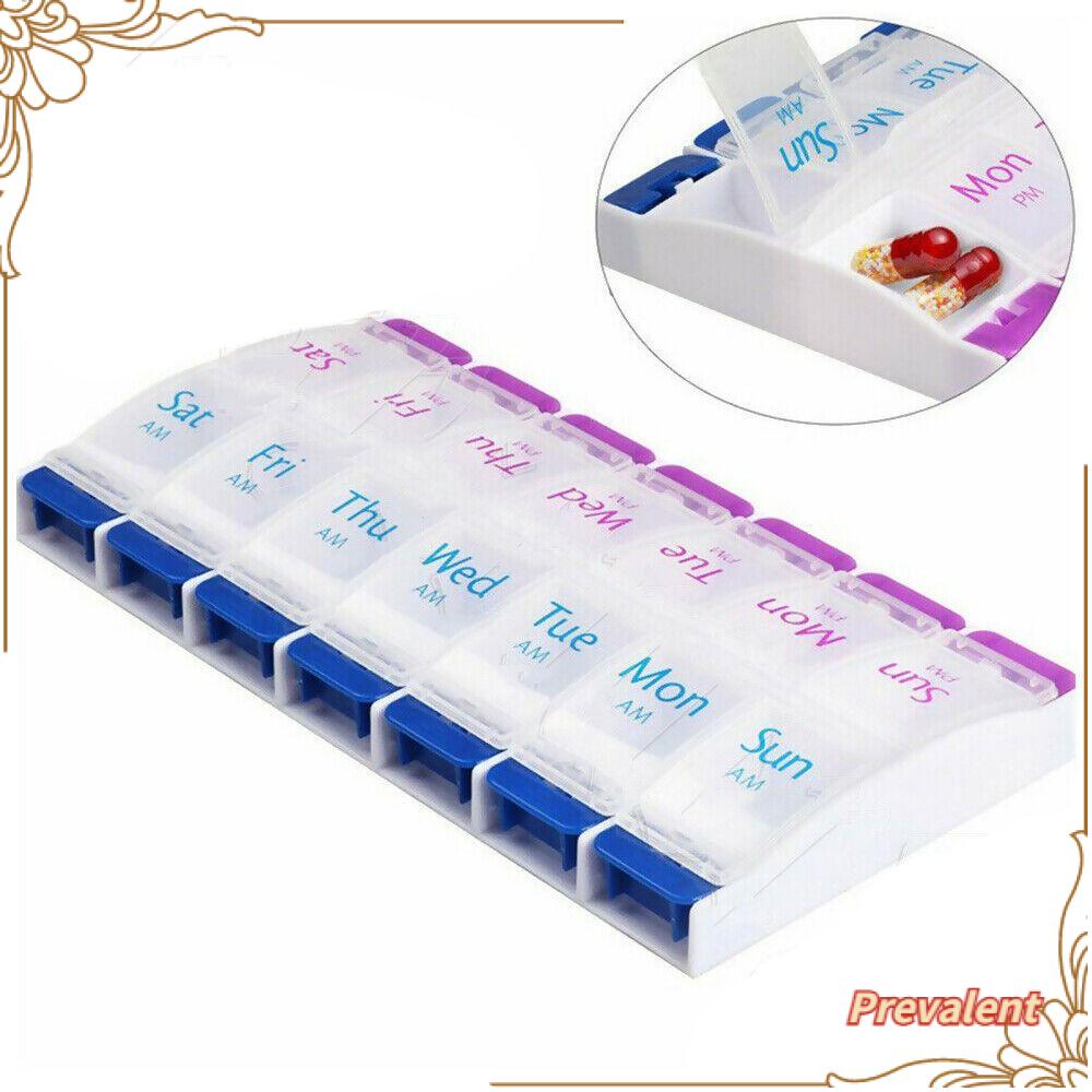 Preva Kotak Organizer Obat Kotak Organizer Box Portable Four Square Grid Waterproof