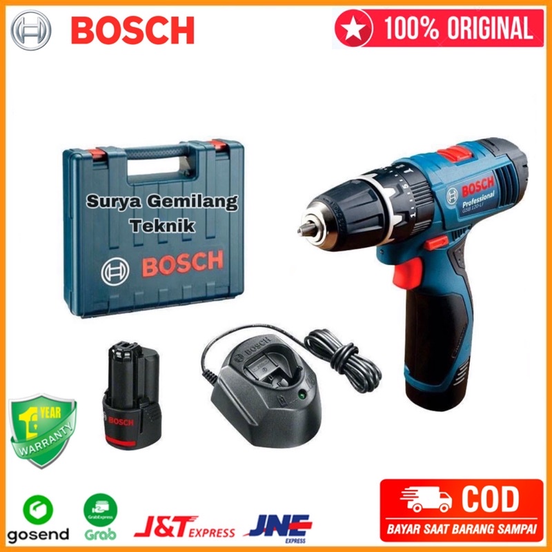 Mesin Bor Bosch GSB 120-LI Cordless Impact Drill / Bor Tembok Baterai 120 LI
