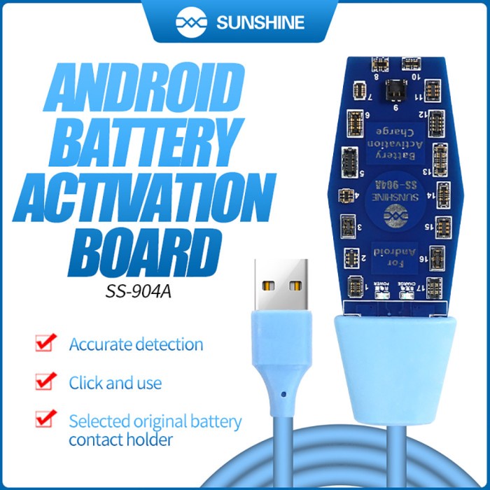Alat Pancing Baterai Android Ss-904A Aktivator Baterai Sunshine Board #Original