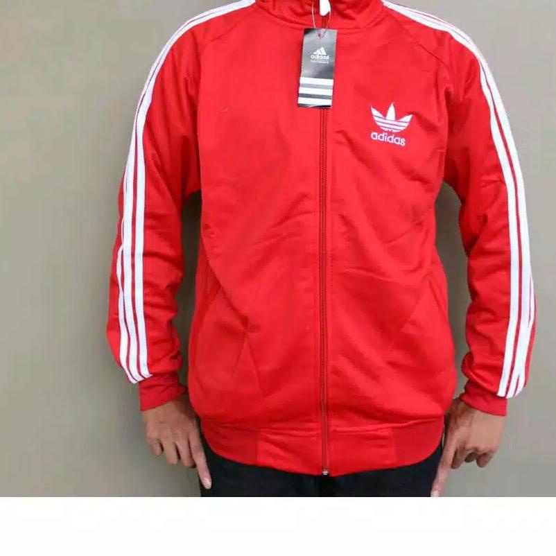 Quality Control✅Jaket Adidas Tracktop Firebird pria - Putih Strep Hitam Polyster|SQ9
