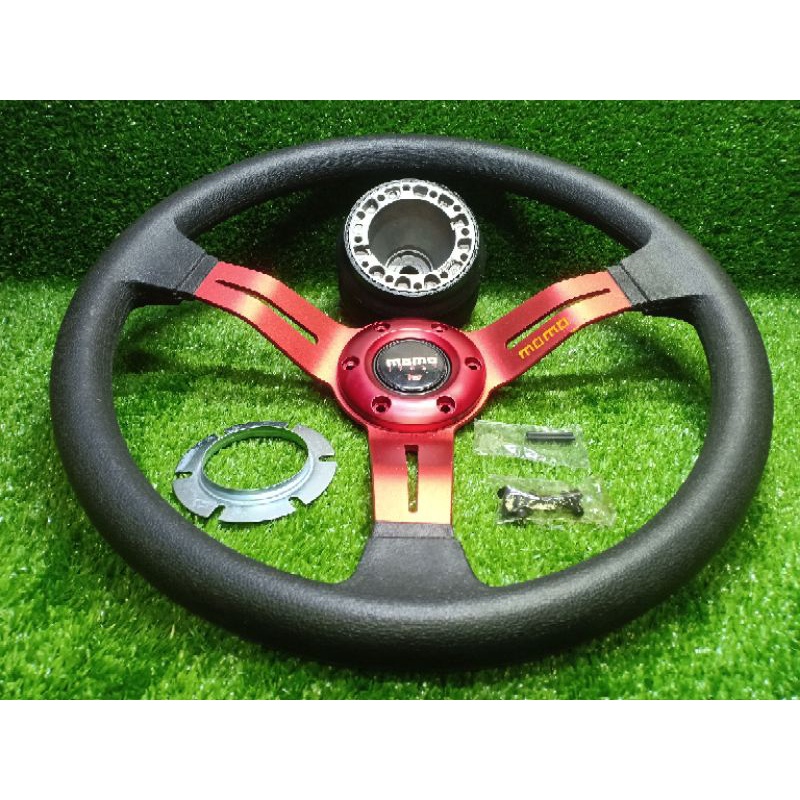 Paket Stir Setir Racing Mobil Jimny Katana Momo + Bosskit Stir Mobil request Order