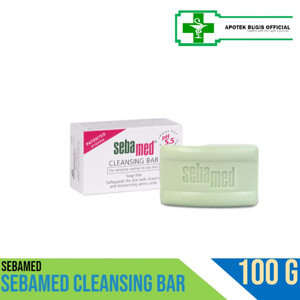 Sebamed Cleansing Bar Dewasa 100gr / Sabun Muka Dewasa 100 gr Kulit Sensitive