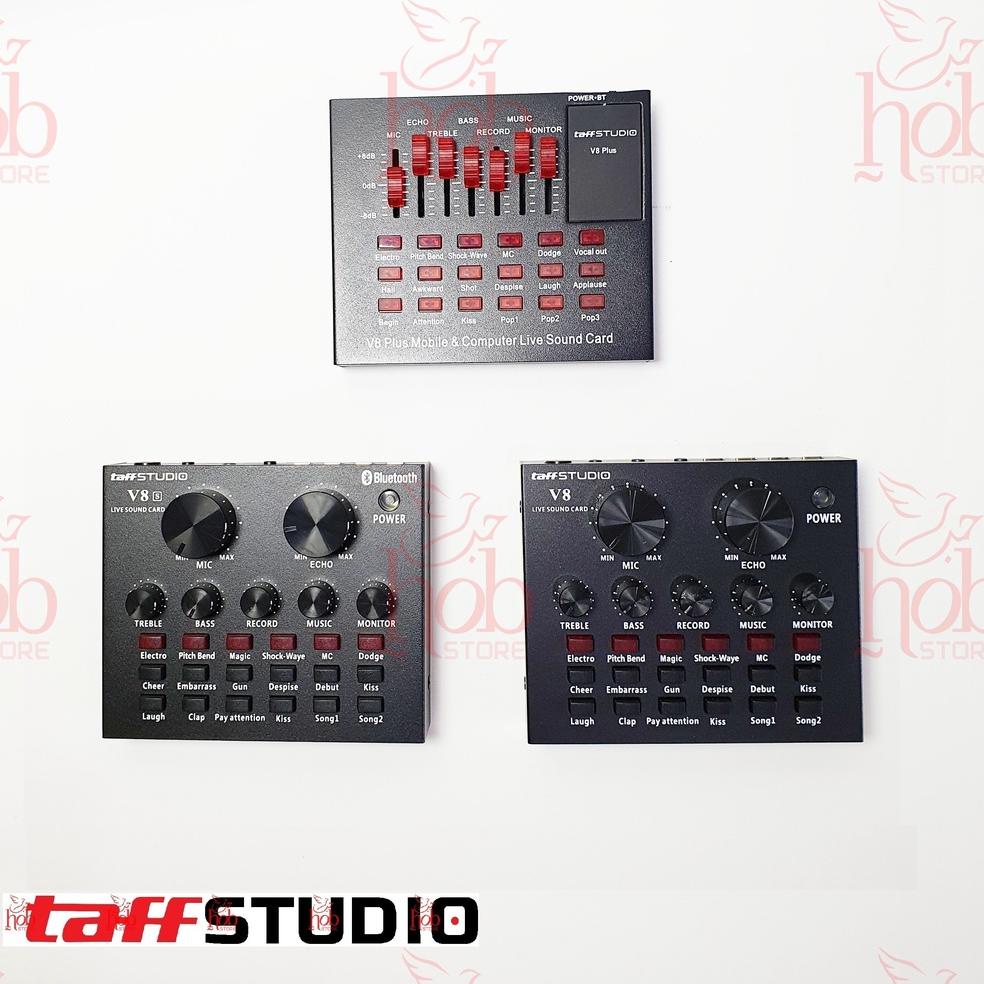 [G-O2O »] TaffSTUDIO SoundCard V8 V8S V8PLUS Digital Audio Microphone 12 Sound Effects BM800 700 800