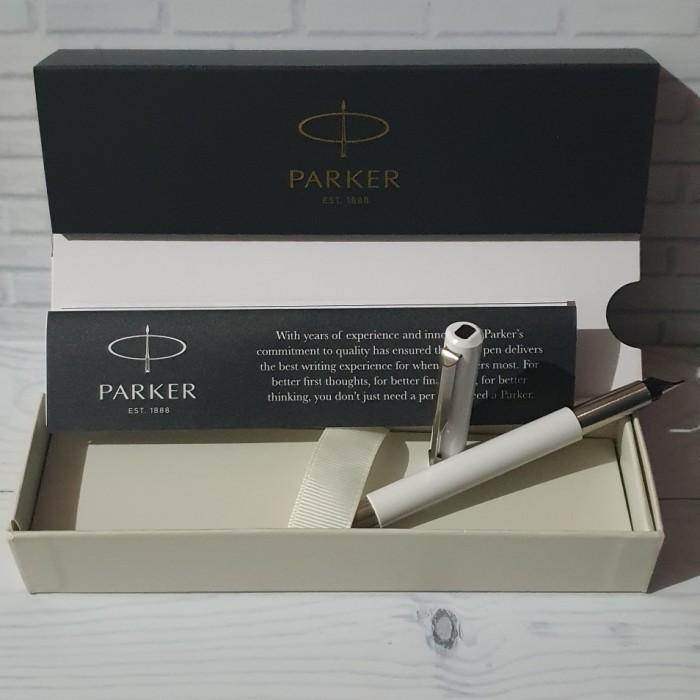 

Pulpen Parker Vektor Standar White Fountain Pen (Body Pen Plastik) Best Seller