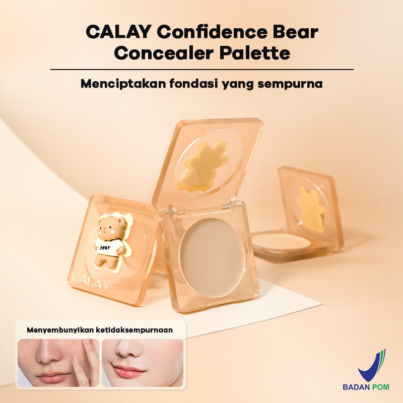CALAY CONCEALER PALETTE FULL COVERAGE 3 SHADE CONFIDENCE BEAR [SWEETSPACE]