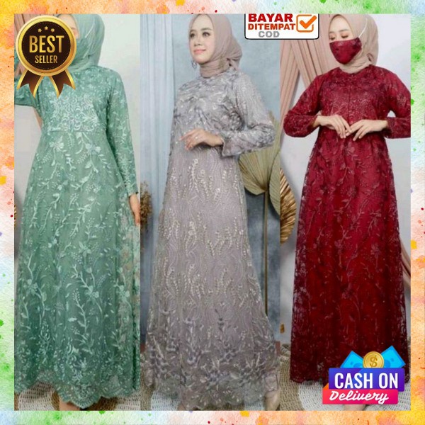 Bsju Gamis Termurah Baju Muslim Wanita Ibu2 Games Muslimah Gmis Kondangan Pesta Mewah Bj Syarii Wnta
