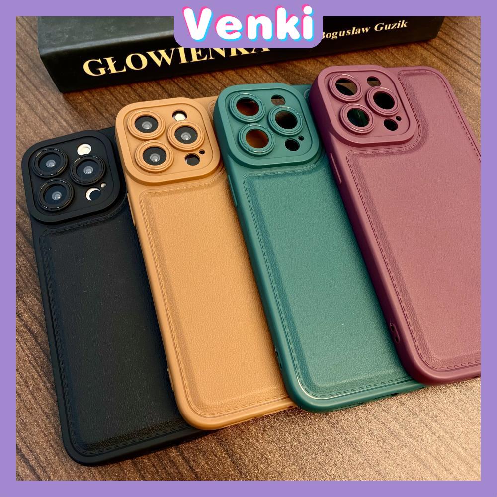 Case iPhone 14 Pro Max TPU Soft Simple Case Faux Leather Comfortable Feel Black Brown Green Purple Camera Protection Shockproof For iPhone 14 13 12 11 Plus Pro Max 7 Plus X XR