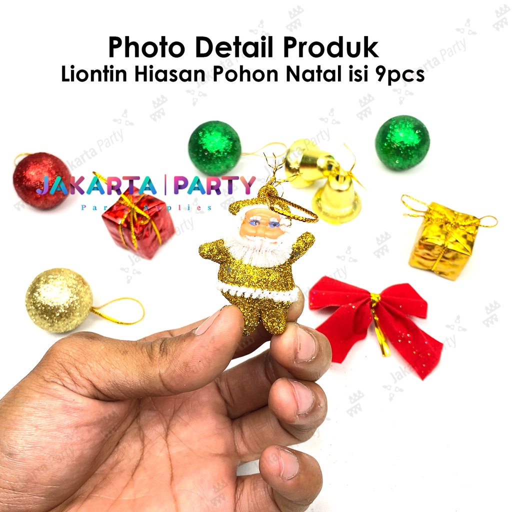 Hiasan natal gantung Random Motif mini / hiasan pohon natal