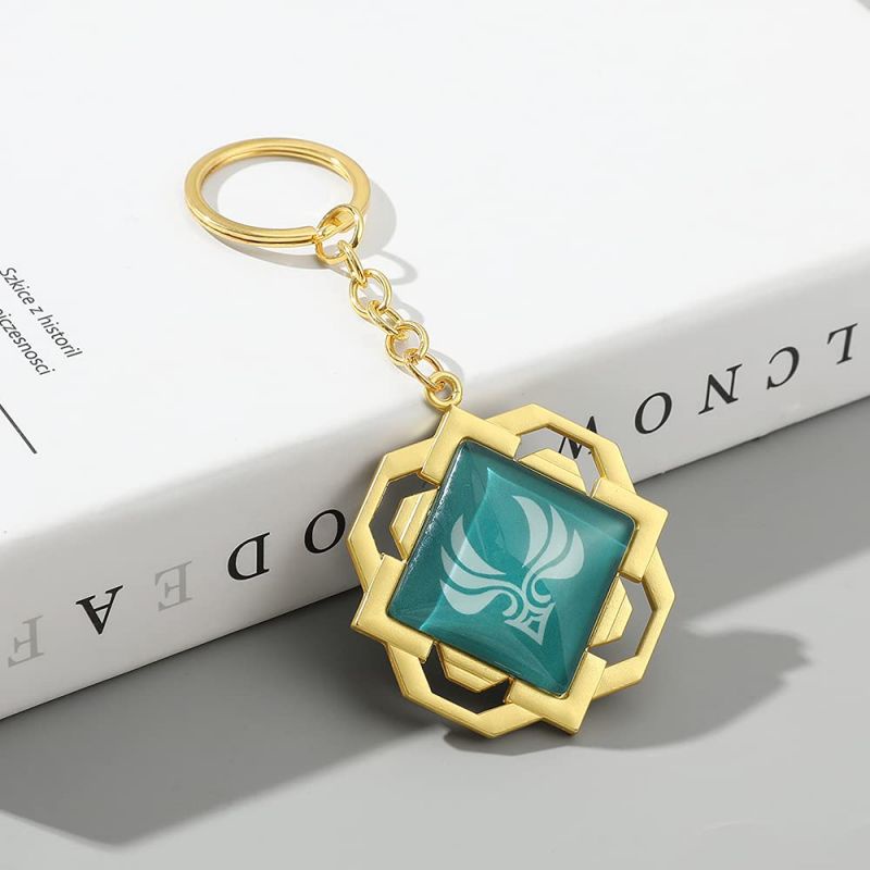 Gantungan Kunci Desain Anime Luminous Genshin Impact Keychain Vision Genshin Impact Cosplay